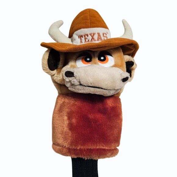 Texas Longhorns Golf Club Driver Headcover Bevo Mascot Oversize Horns FLAW READ - Picture 1 of 8